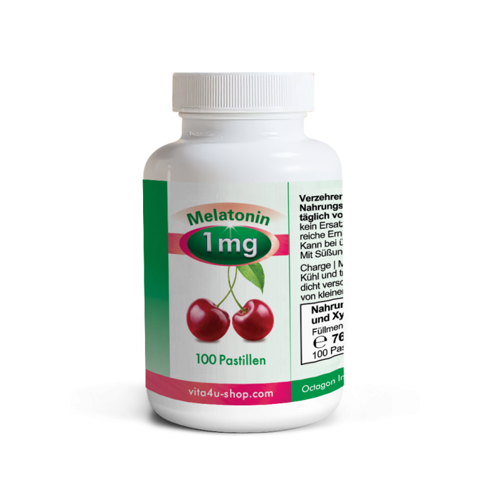Melatonin 1 mg Kirsch-Lutschpastille
