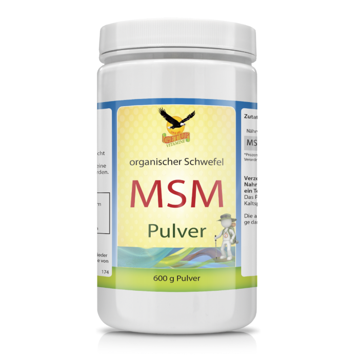 MSM Pulver 600g von GetUP MSM Pulver 600g von GetUP