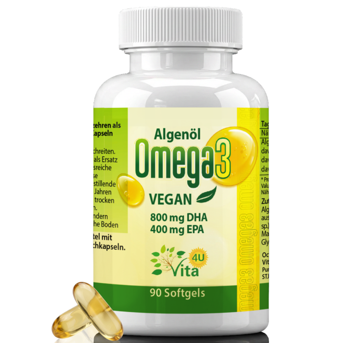 Veganes Omega 3 Algenöl Veganes Omega 3 Algenöl