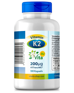 Vitamin K2 - 200μg MK 7 | 180 Kapseln