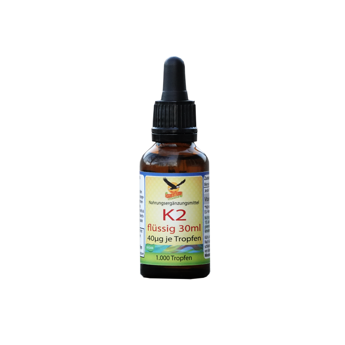 Vitamin K2 Tropfen vegan - 40 μg reines Menaquinone 7 | 1000 Tropfen main product photo