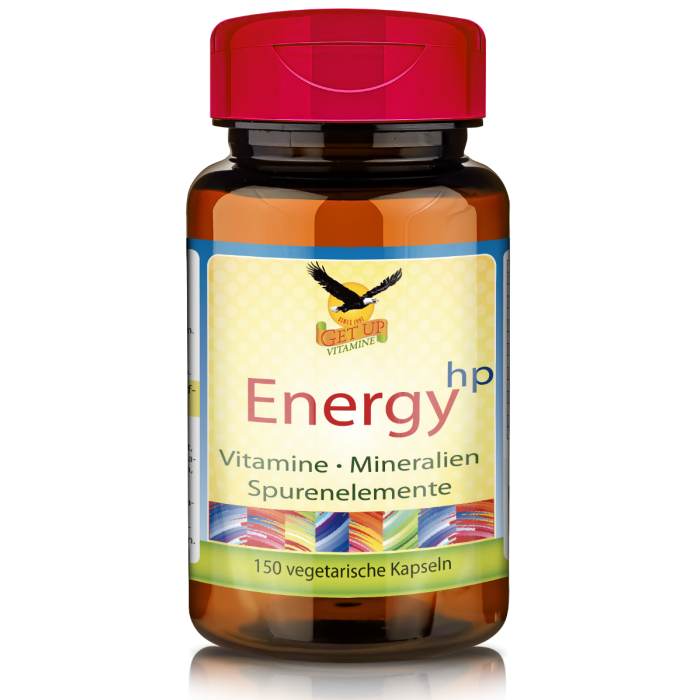 Energy hp Multi Vitamin & Mineral | 150 Kapseln | Hochdosierte Kombination von 29 Vitaminen, Mineralstoffen, Spurenelementen & Nährstoffen von A-Z | vegetarisch Energy hp Multi Vitamin & Mineral | 150 Kapseln | Hochdosierte Kombination von 29 Vitaminen, Mineralstoffen, Spurenelementen & Nährstoffen von A-Z | vegetarisch