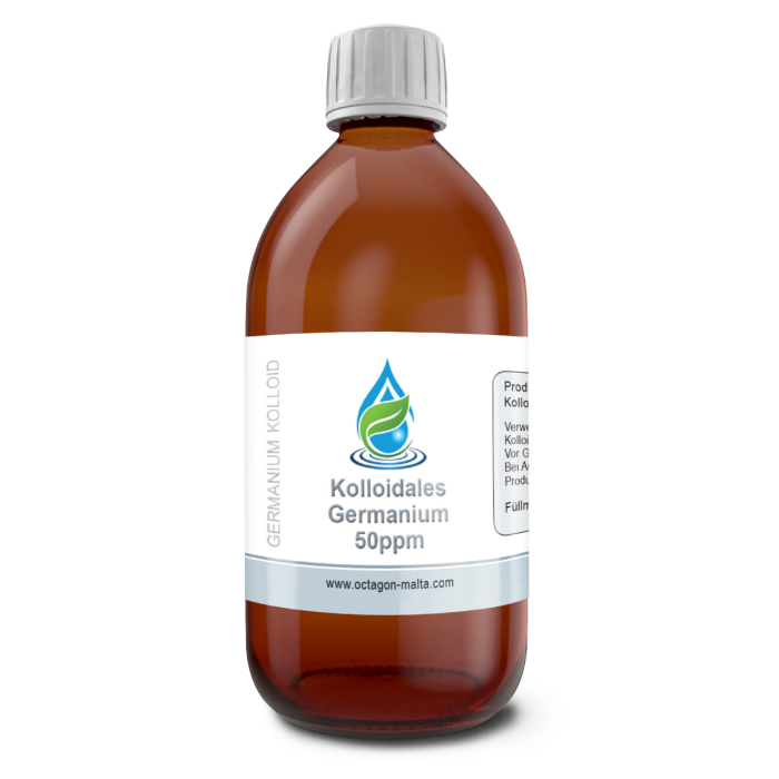 Kolloidales Germanium 50ppm - Germaniumkolloid aus 99,9999% Germanium | 200ml Braunglasflasche main product photo