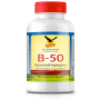 Vitamin B Komplex | 180 Kapseln | Vitamin B1, B2, B3, B5, B6, B12, Biotin, PABA, Folsäure, Cholin & Inositol | vegetarisch