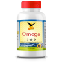 Omega 3-6-9 hochdosiert 1000 mg, reich an EPA & DHA, 150 Kapseln