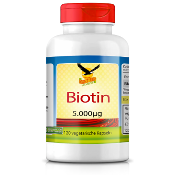 Biotin 5mg (5000µg), 120 Kapseln